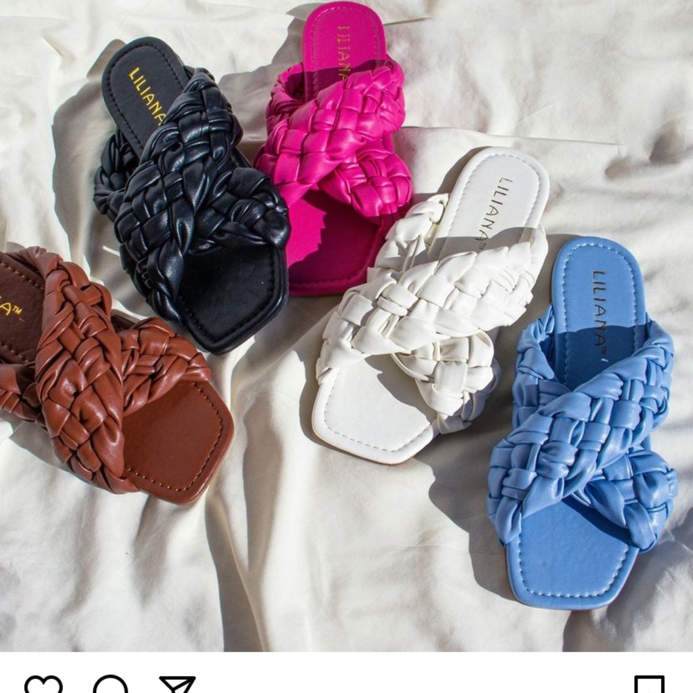 Black Designer Braided Sandals